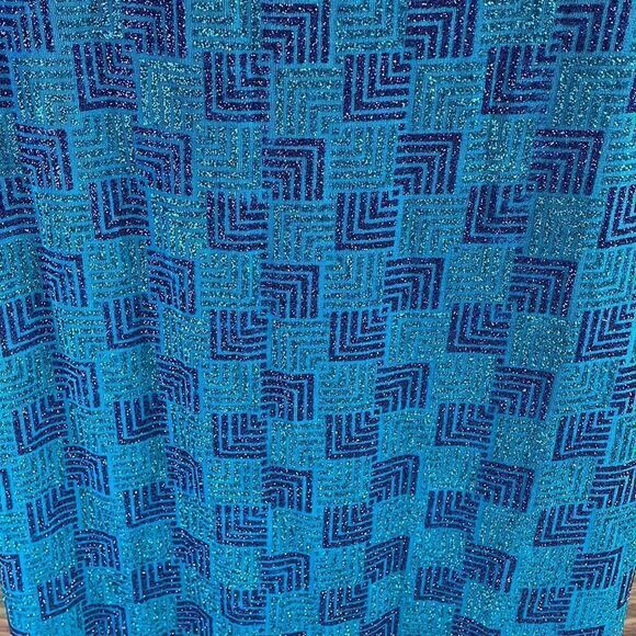 JOHN ROBERTS Sheath Dress BLUE/PURPLE Sparkle Glittery , Low Back, Size 8 - Picture 7 of 12